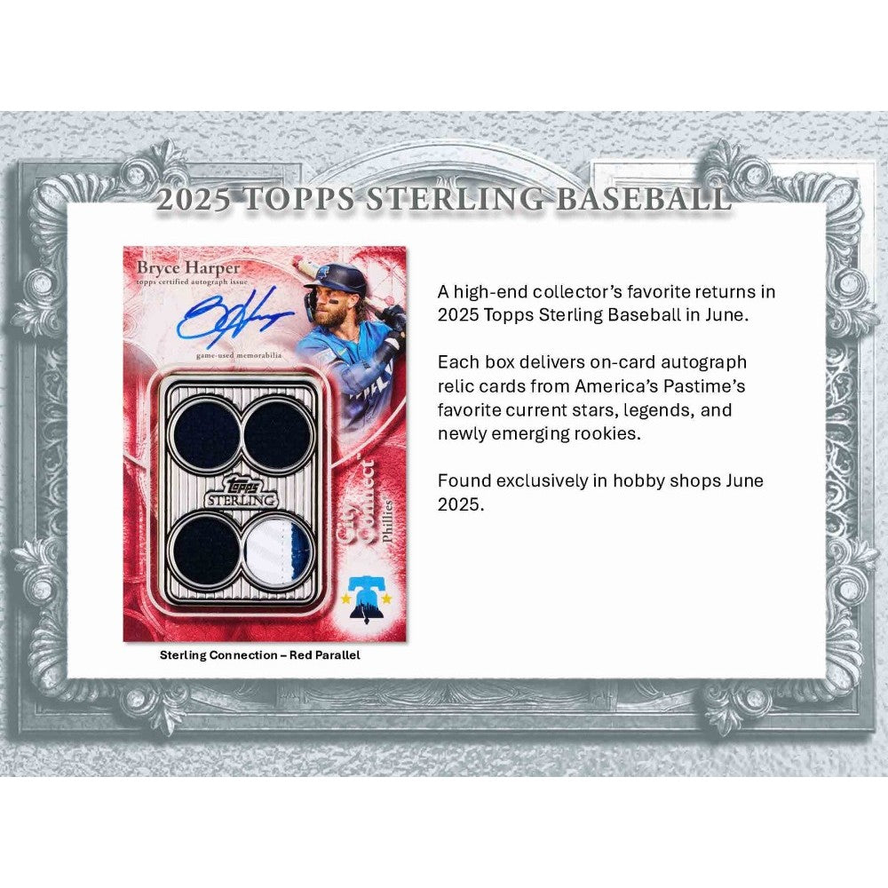 2025 Topps Sterling Baseball Hobby Box