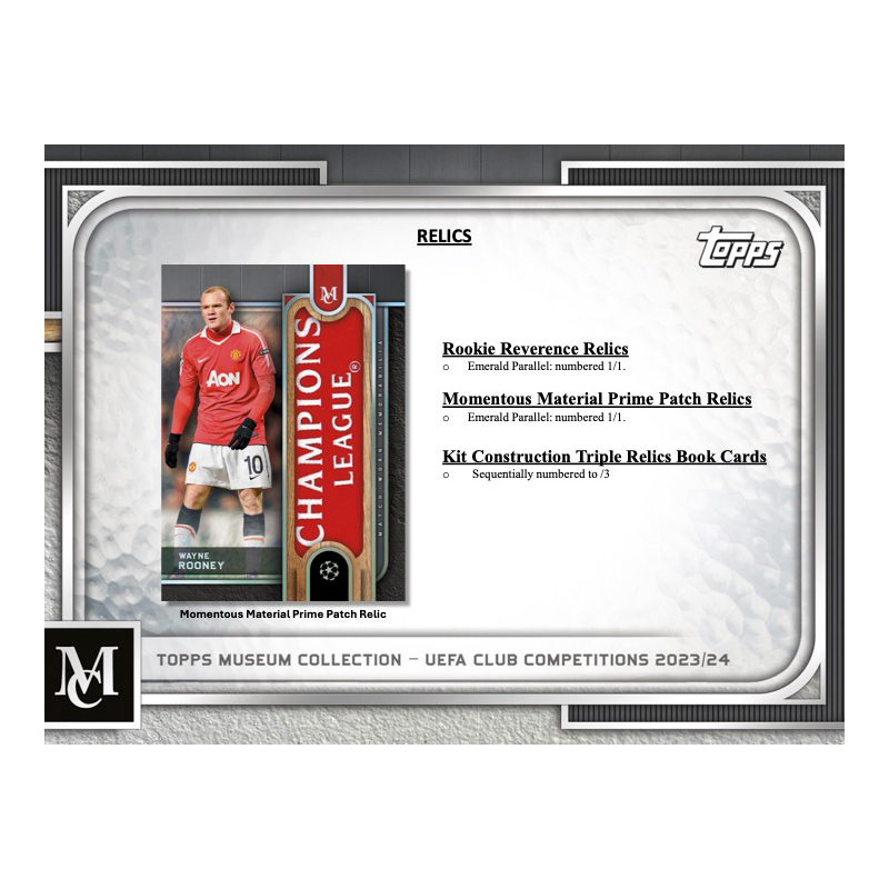 2023/24 Topps Museum Collection UEFA Champions League Soccer Hobby Box