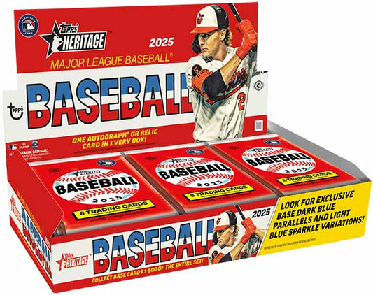 2025 Topps Heritage Baseball Hobby 12 Box Case