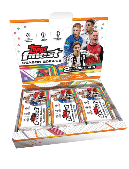 2024-25 Topps UEFA Club Competitions Finest Soccer Hobby Box