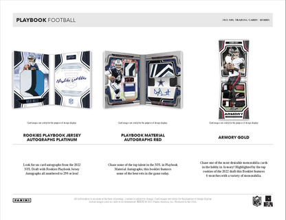 2022 Panini Playbook Football Hobby Box
