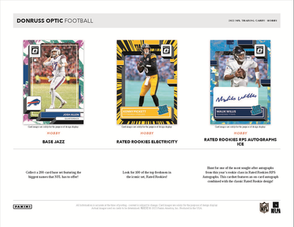 2022 Panini Donruss Optic Football Hobby Box