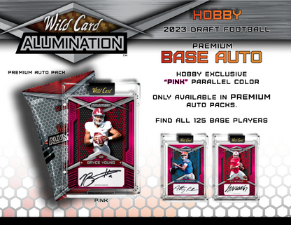 2023 Wild Card Alumination Draft Football Hobby 12 Box Case