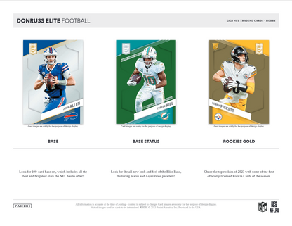 2023 Panini Donruss Elite Football Hobby 12 Box Case