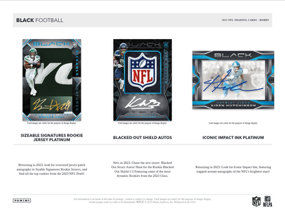 2023 Panini Black Football Hobby Box