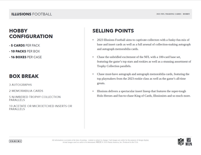 2023 Panini Illusions Football Hobby Box