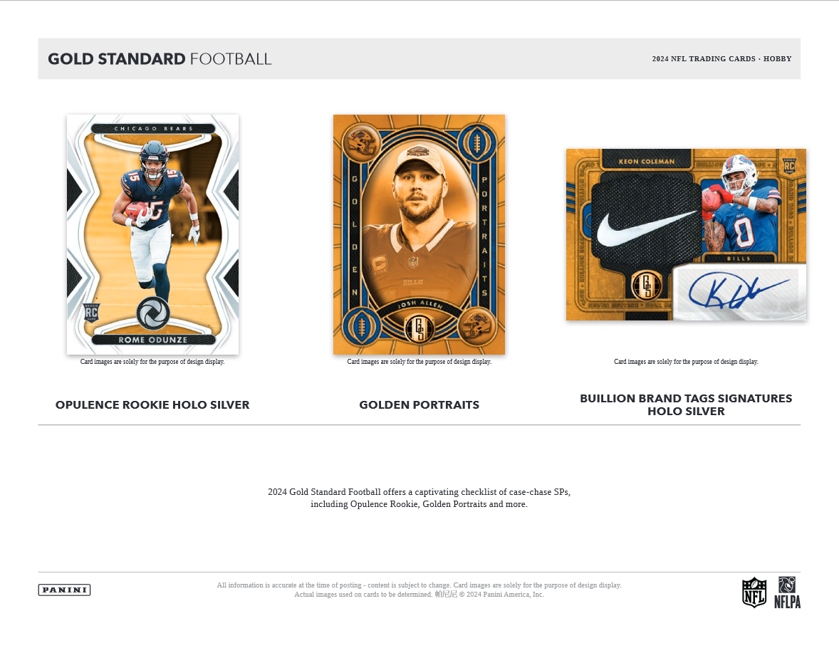 2024 Panini Gold Standard Football Hobby 12 Box Case