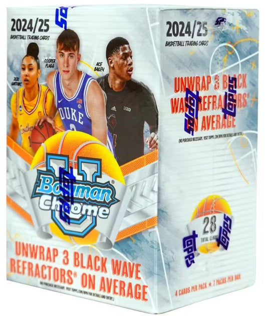 2024-25 Bowman Chrome University Basketball Blaster 40 Box Case