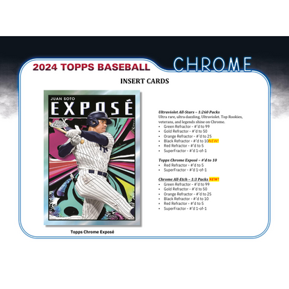 2024 Topps Chrome Baseball Jumbo Box