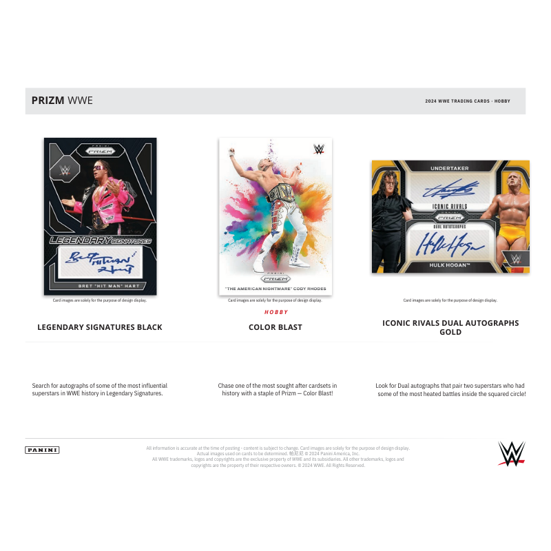 2024 Panini Prizm WWE Hobby 12 Box Case