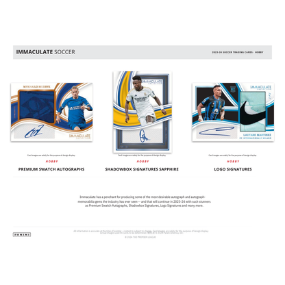 2024 Panini Immaculate Soccer Hobby 6 Box Case