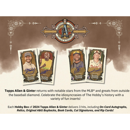 2024 Topps Allen and Ginter Baseball Hobby 12 Box Case