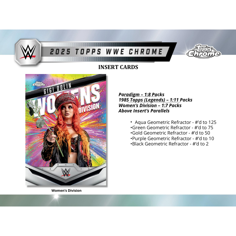 2025 Topps Chrome WWE Breaker's Delight Box