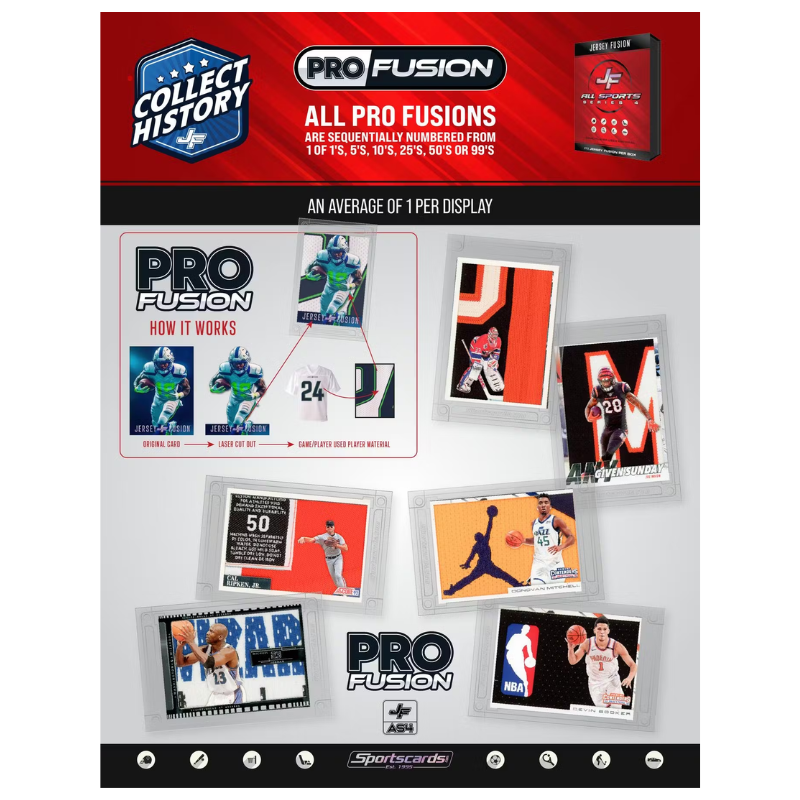 Jersey Fusion All-Sport Series 4 10 Box Display